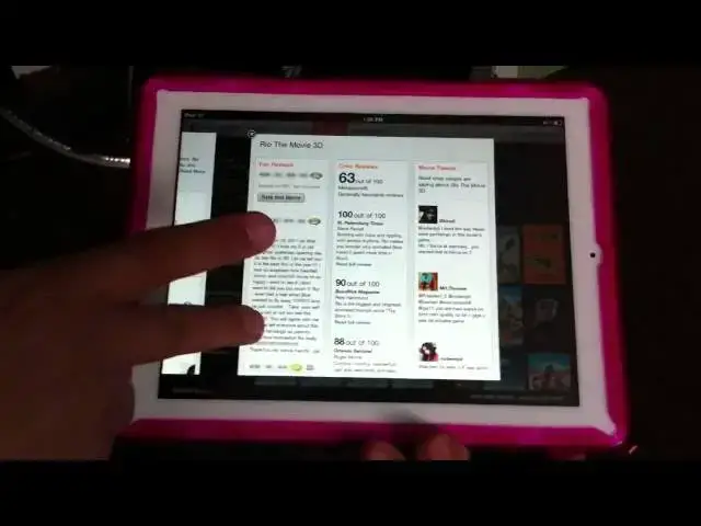 'Video thumbnail for Fandango's iPad app'