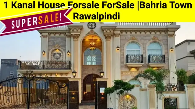 'Video thumbnail for 1 Kanal Furnished House For Sale | Bahria Town  Rawalpindi |'