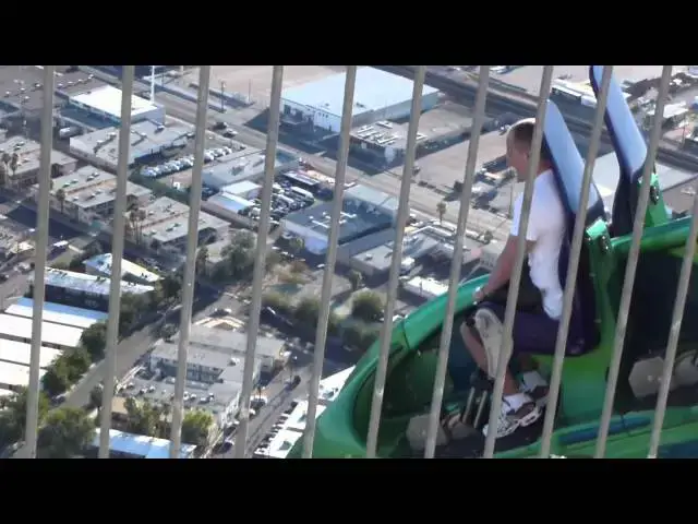 Video thumbnail for Las Vegas Stratosphere X Scream Rollercoaster ride (new)