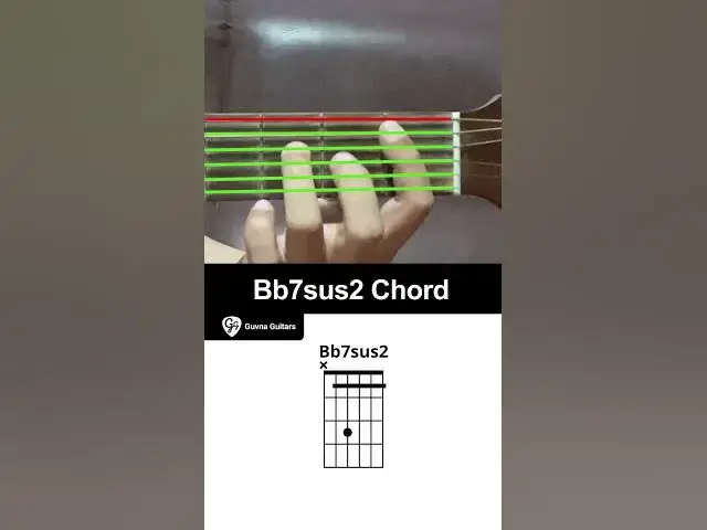 Video thumbnail for How To Play The Bb7sus2 Chord On Guitar - Guvna Guitars