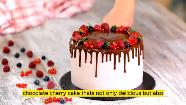 Video thumbnail for _ Chocolate Cherry Cake_ A Decadent Sweet Delight