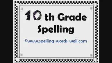 'Video thumbnail for 10th Grade Spelling Quiz'