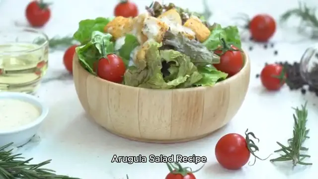 Video thumbnail for arugula salad recipe