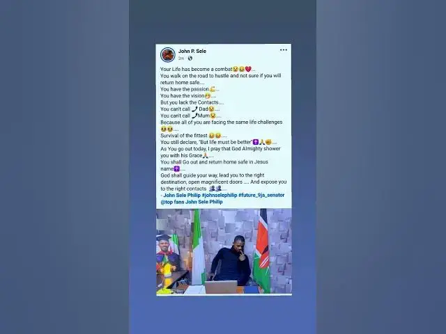 Video thumbnail for Your Life has become a combat. You walk on the road to hustle and not sure if you #johnselephilip