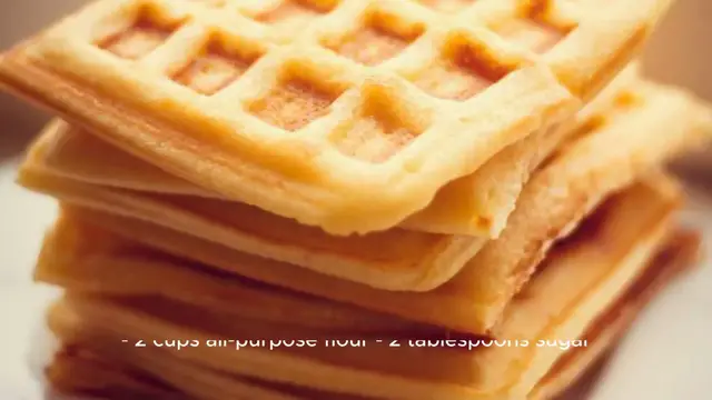 Video thumbnail for waffle recipe