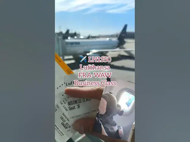 Video thumbnail for ✈️ Lufthansa Frankfurt Warszawa w Biznesie… i słoń 🐘🍫