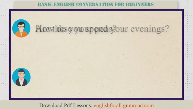 Video thumbnail for Basic English Conversation for Beginners #17