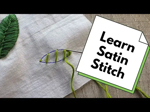 Video thumbnail for How to Do a Satin Stitch (Easy Step-by-Step Guide)