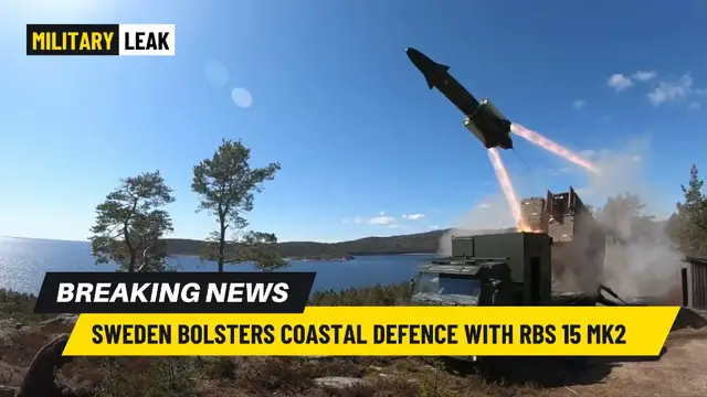 Video thumbnail for Sweden Bolsters Coastal Defence with RBS 15 Mk2 Anti-Ship Missile Mobile Launchers
