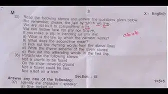 Video thumbnail for 10th English Third Revision Question Paper 2019-2020 | Thiruvannamalai District | Team Aspirants