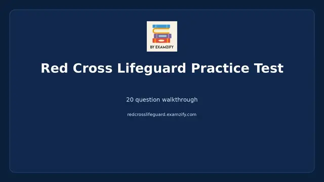 Video thumbnail for Red Cross Lifeguard Practice Test