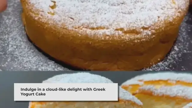 Video thumbnail for Indulge in the Heavenly Lightness of Greek Yogurt Cake