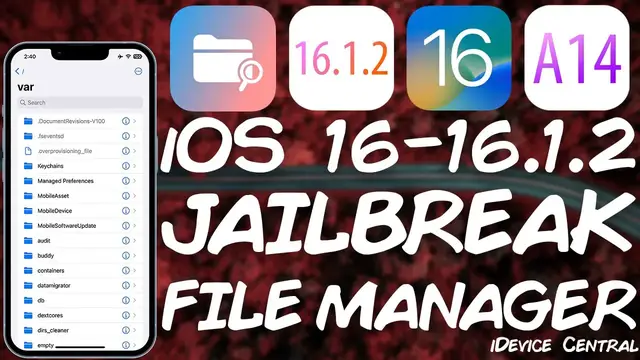 Video thumbnail for iOS 16 - 16.1.2 JAILBREAK News: New File Manager App RELEASED With Full Disk Access! (All Devices)