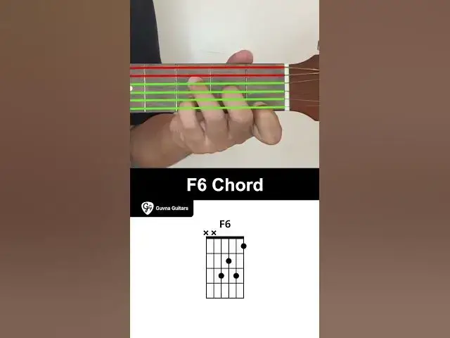 Video thumbnail for How To Play The F6 Chord On Guitar - Guvna Guitars