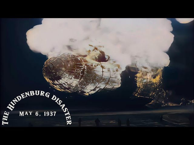 Video thumbnail for Hindenburg disaster 1937 in color - real footage [60fps, 4K, Remastered]