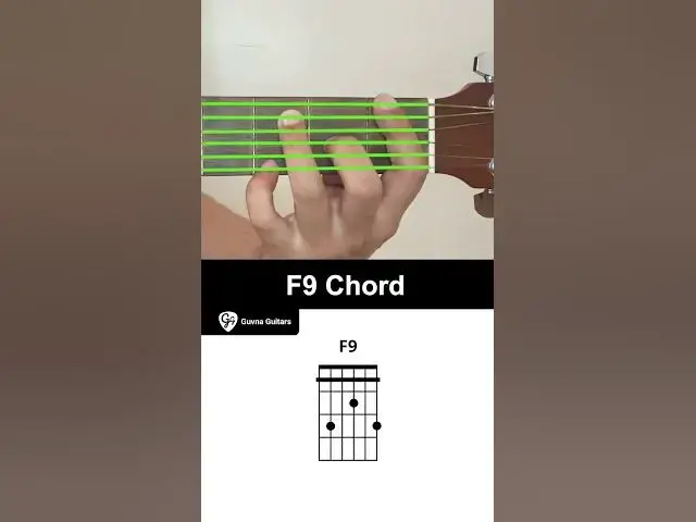 Video thumbnail for How To Play The F9 Chord On Guitar - Guvna Guitars