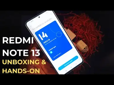 'Video thumbnail for Xiaomi Redmi Note 13 4G Unboxing, Hands-on Review, First look'