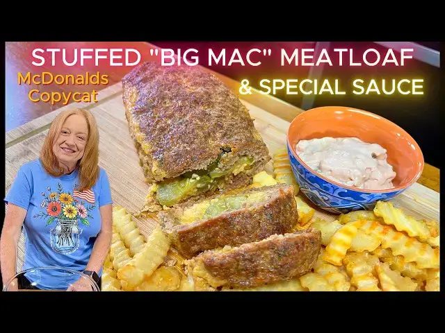 Video thumbnail for STUFFED BIG MAC MEATLOAF & Special Sauce Weeknight Meal