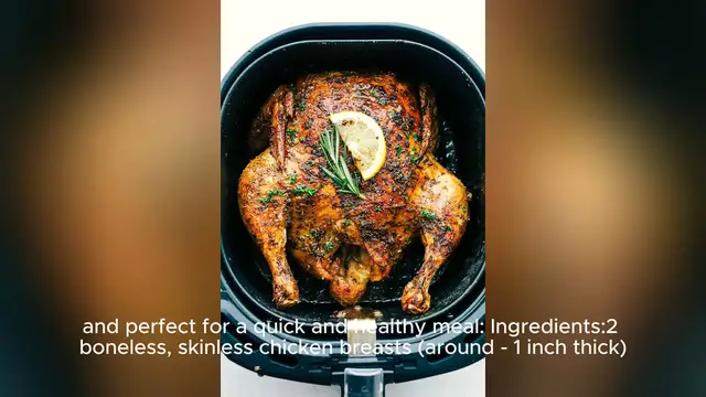 Video thumbnail for chicken air fryer recipe