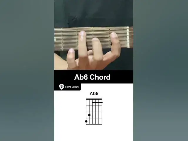 Video thumbnail for How To Play The Ab6 Chord On Guitar - Guvna Guitars