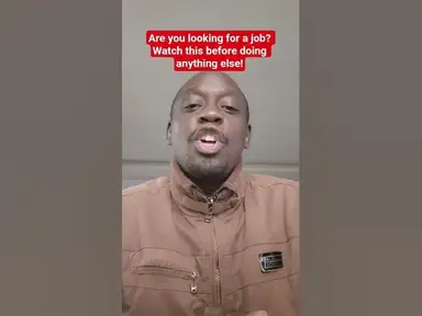 'Video thumbnail for Are you looking for a job? Watch this before doing anything else!'