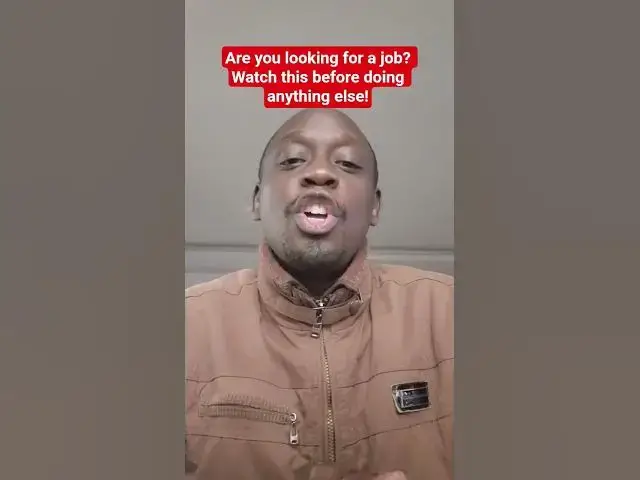 'Video thumbnail for Are you looking for a job? Watch this before doing anything else!'