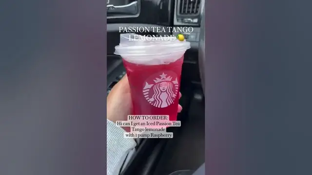 Video thumbnail for STARBUCKS PASSION TEA TANGO LEMONADE