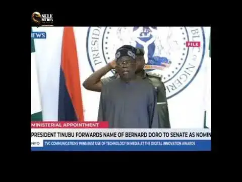 Video thumbnail for Tinubu seeks Bernard Doro’s confirmation by Senate as minister