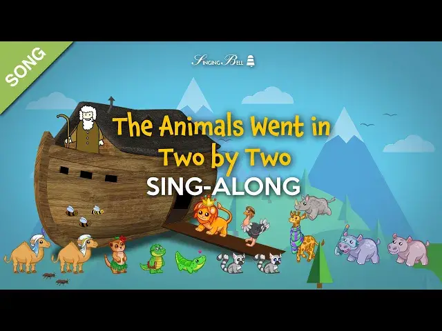'Video thumbnail for The Animals Went in Two by Two (Sing-Along with Lyrics) [SONG]'