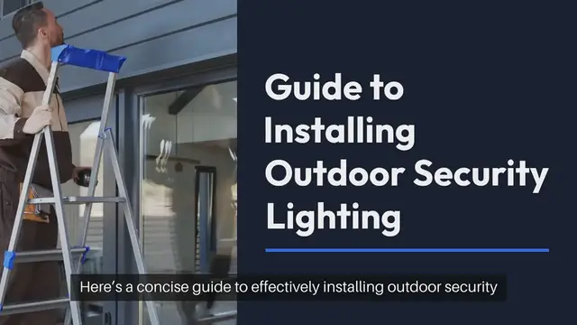 Video thumbnail for Outdoor Security Lighting Installation