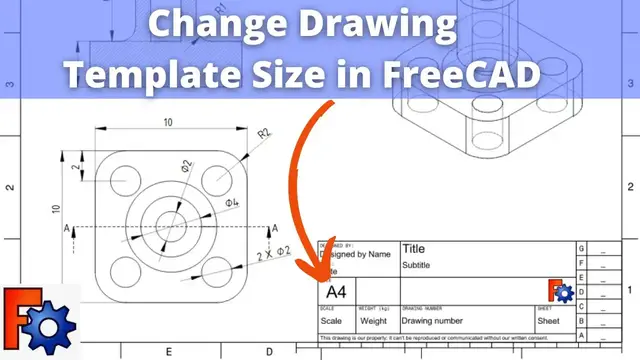 'Video thumbnail for Change Drawing Template Size in FreeCAD | FreeCAD Tutorial | FreeCAD Drawing| Mechnexus |'