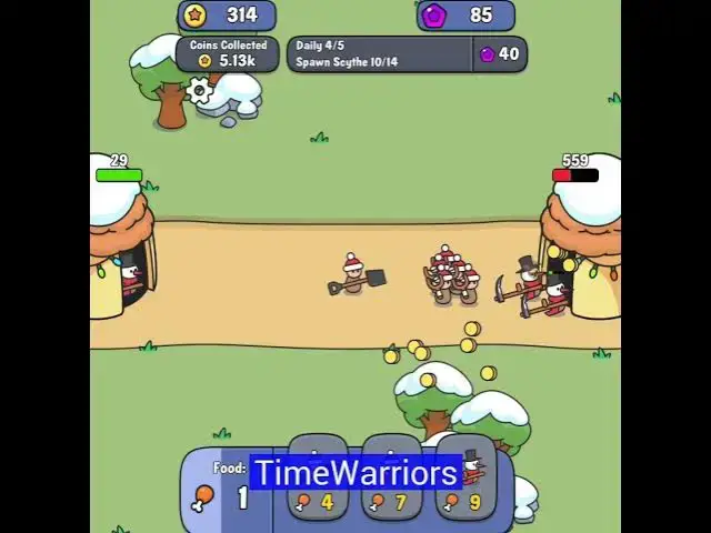 Video thumbnail for TimeWarriors #browsergame #defensegames #mobilegames #idlegames #actiongames #armygames