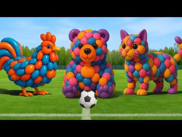 Video thumbnail for Balloon Bear VFX Transformation on Football Field | FX Breakdown