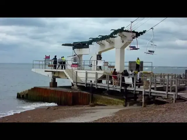 Video thumbnail for The Needles Chair Lift Ride, Alum Bay, Isle of Wight