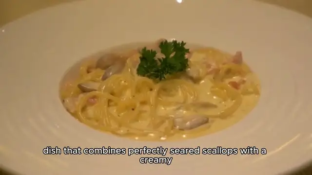 Video thumbnail for scallop pasta recipe