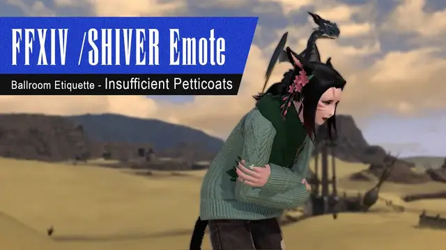 'Video thumbnail for FFXIV Shiver Emote Ballroom Etiquette Insufficient Petticoats'