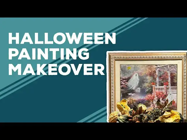 Video thumbnail for Love & Best Dishes: Halloween Painting Makeover | Thrifted Ghost Painting