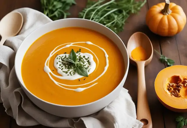 Video thumbnail for butternut squash soup recipe