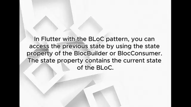 Video thumbnail for Flutter Bloc Get Previous State Explained