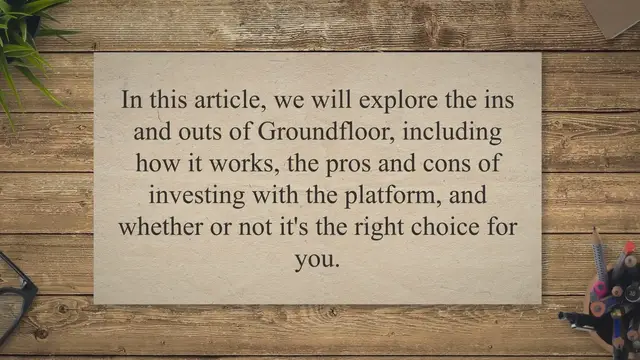 Video thumbnail for Exploring Groundfloor: A Comprehensive Review of the Real Estate Crowdfunding Platform