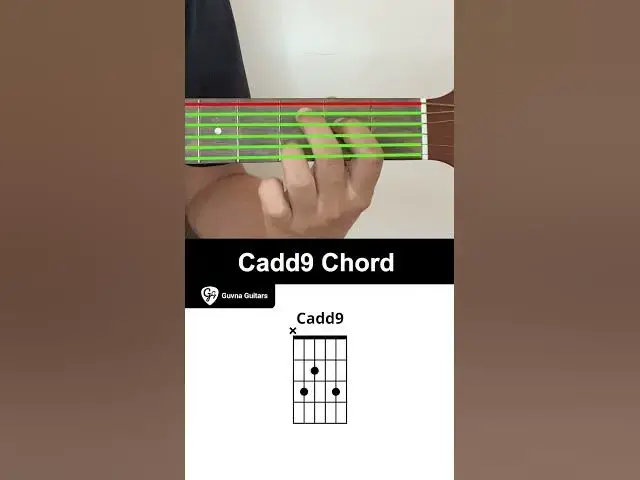 Video thumbnail for How To Play The Cadd9 Chord On Guitar - Guvna Guitars