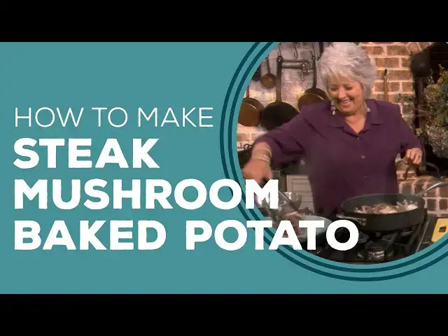 Video thumbnail for Steak Mushroom Baked Potato Recipe - Blast from the Past