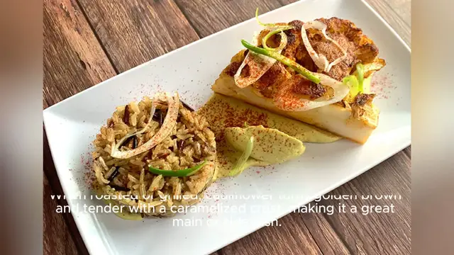 Video thumbnail for cauliflower steak recipe