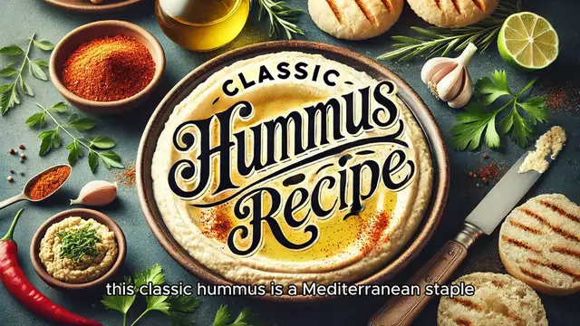 Video thumbnail for Classic Hummus Recipe