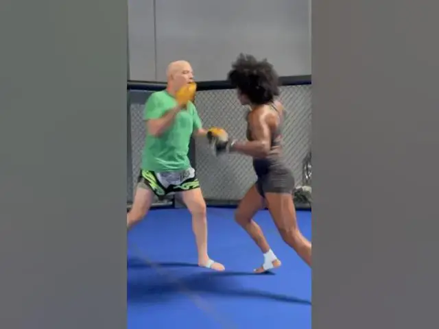 Video thumbnail for Should Ange bring the fro back for her fight vs Ricci? We’re at the 10 day countdown! #Hillbows #UFC