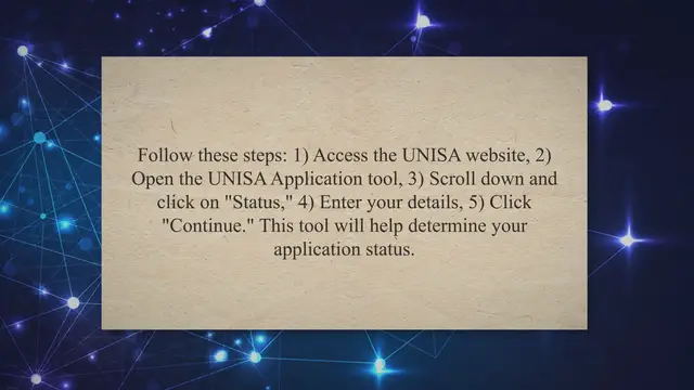 'Video thumbnail for UNISA Application Status 2024-2025 – UNISA Application 2024'