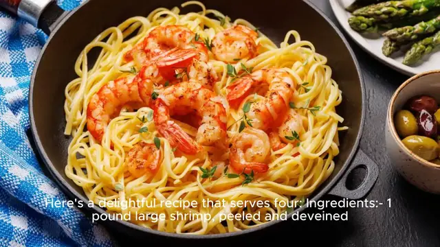 Video thumbnail for Shrimp scampi recipe