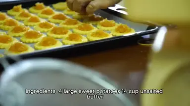 'Video thumbnail for Mashed sweet potato recipe'