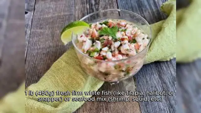 Video thumbnail for Ceviche Recipe