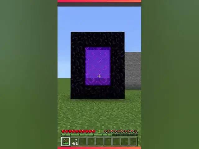 Video thumbnail for GEHEIMER MINECRAFT BEFEHL auch in BEDROCK EDITION? - DURCH PORTAL SCHIEẞEN? | #shorts